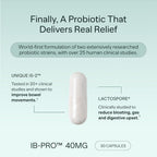 MIOME IB-PRO Bacillus Coagulans Probiotic for Bloating - 30 Capsules - image 2