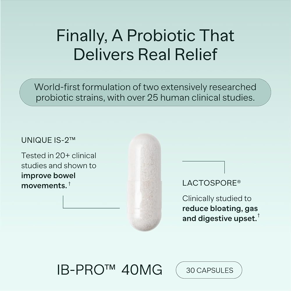 MIOME IB-PRO Bacillus Coagulans Probiotic for Bloating - 30 Capsules - image 2