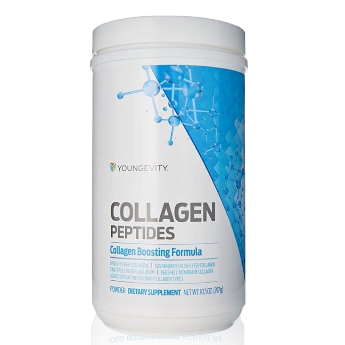 Youngevity Multi-Collagen Peptides Powder Types I II III V X - 11.4 oz