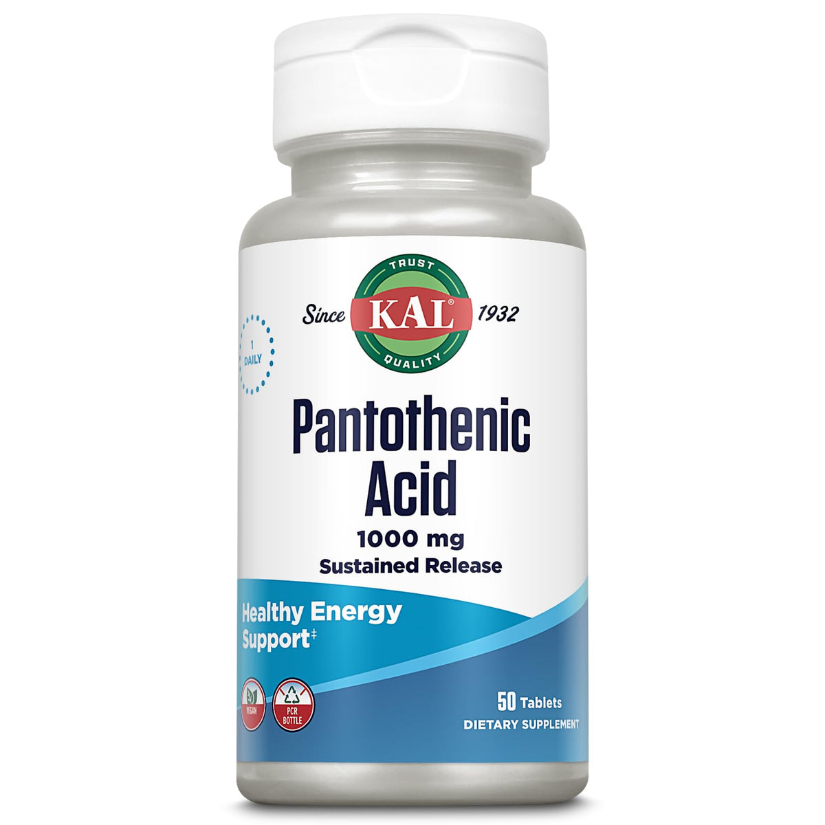 KAL 1000 Mg Pantothenic Acid Tablets