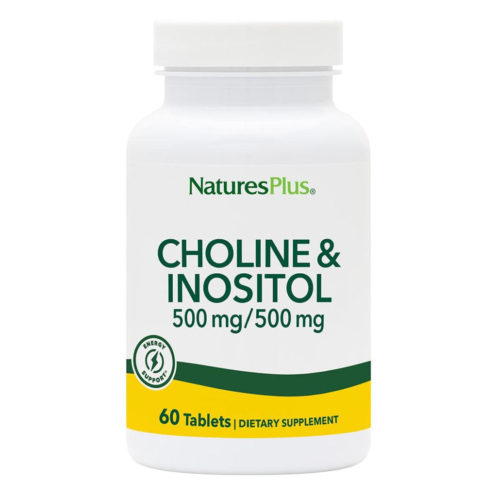 NaturesPlus Choline & Inositol 500 mg - 60 Vegetarian Tablets