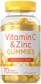 Carlyle Vitamin C and Zinc Gummies Immune Support - 70 Count