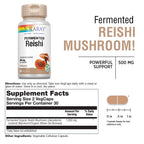 SOLARAY Fermented Reishi Mushroom 500 mg - 60 Vegetarian Capsules - image 3