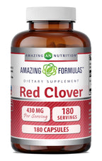 Amazing Formulas Red Clover 430 mg Capsules Supplement