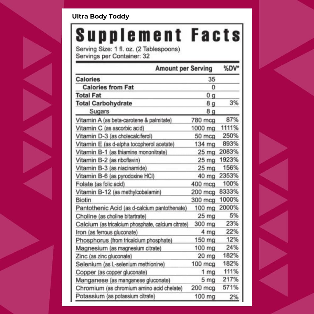 Youngevity Ultra Body Toddy Liquid Multivitamin Mineral Blend - 32 Fl Oz - image 2