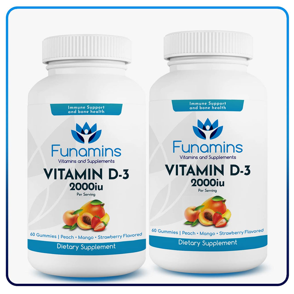 Funamins Vitamin D3 Gummies Immune & Bone Support - 120 Count - image 7