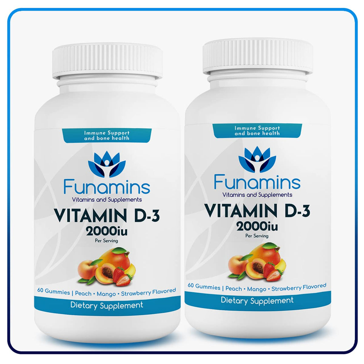 Funamins Vitamin D3 Gummies Immune & Bone Support - 120 Count - image 7
