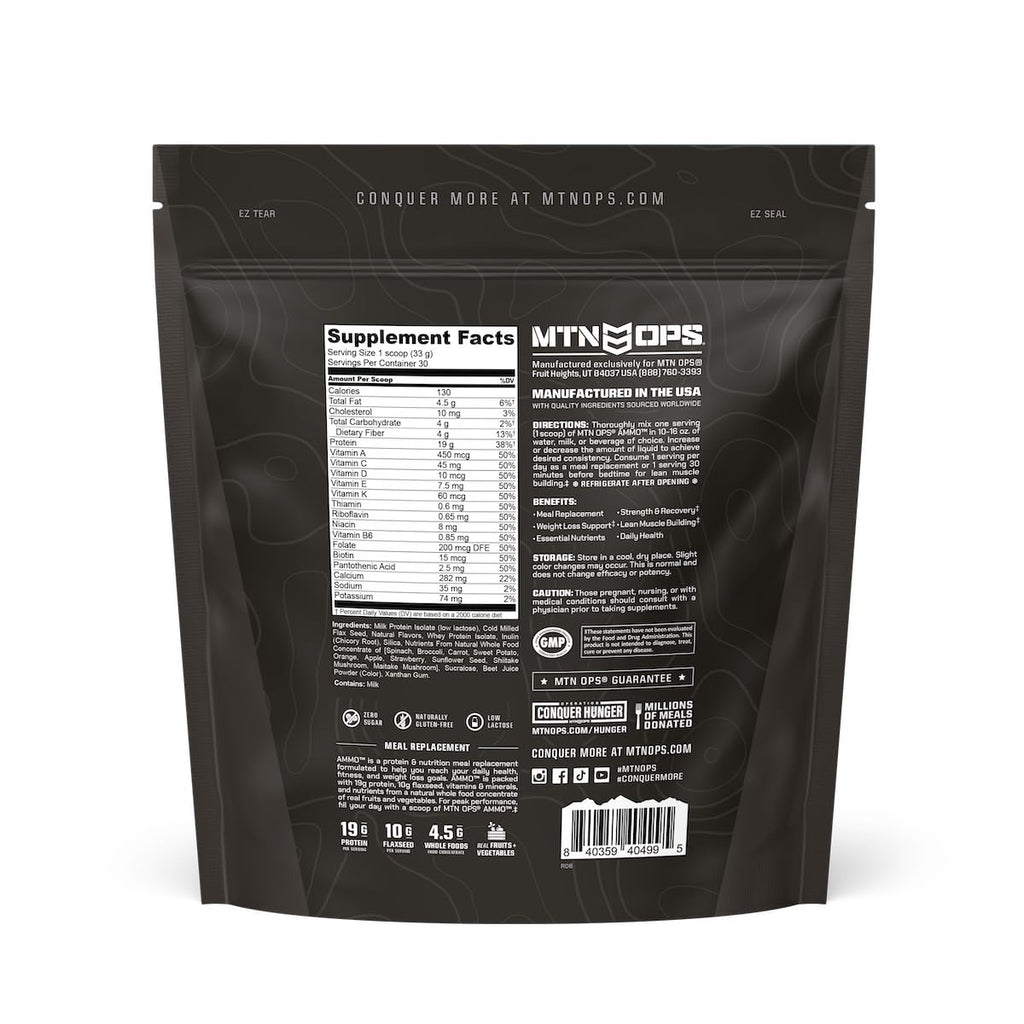 MTN OPS Ammo Meal Replacement Shake Powde