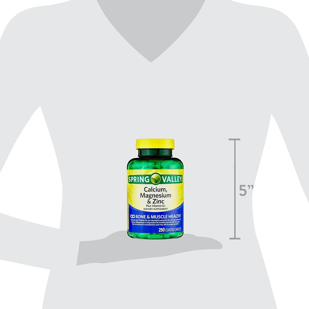 BASKETGOODS Calcium Magnesium Zinc Vitamin D3 - 250 Caplets - image 7