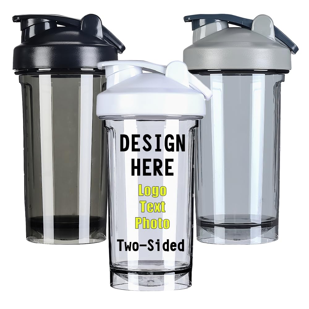 WIORUTI Custom Shaker Bottles 18 oz