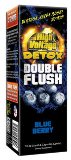 High Voltage Detox Double Flush Blueberry Liquid & Capsules - 2 Piece Set