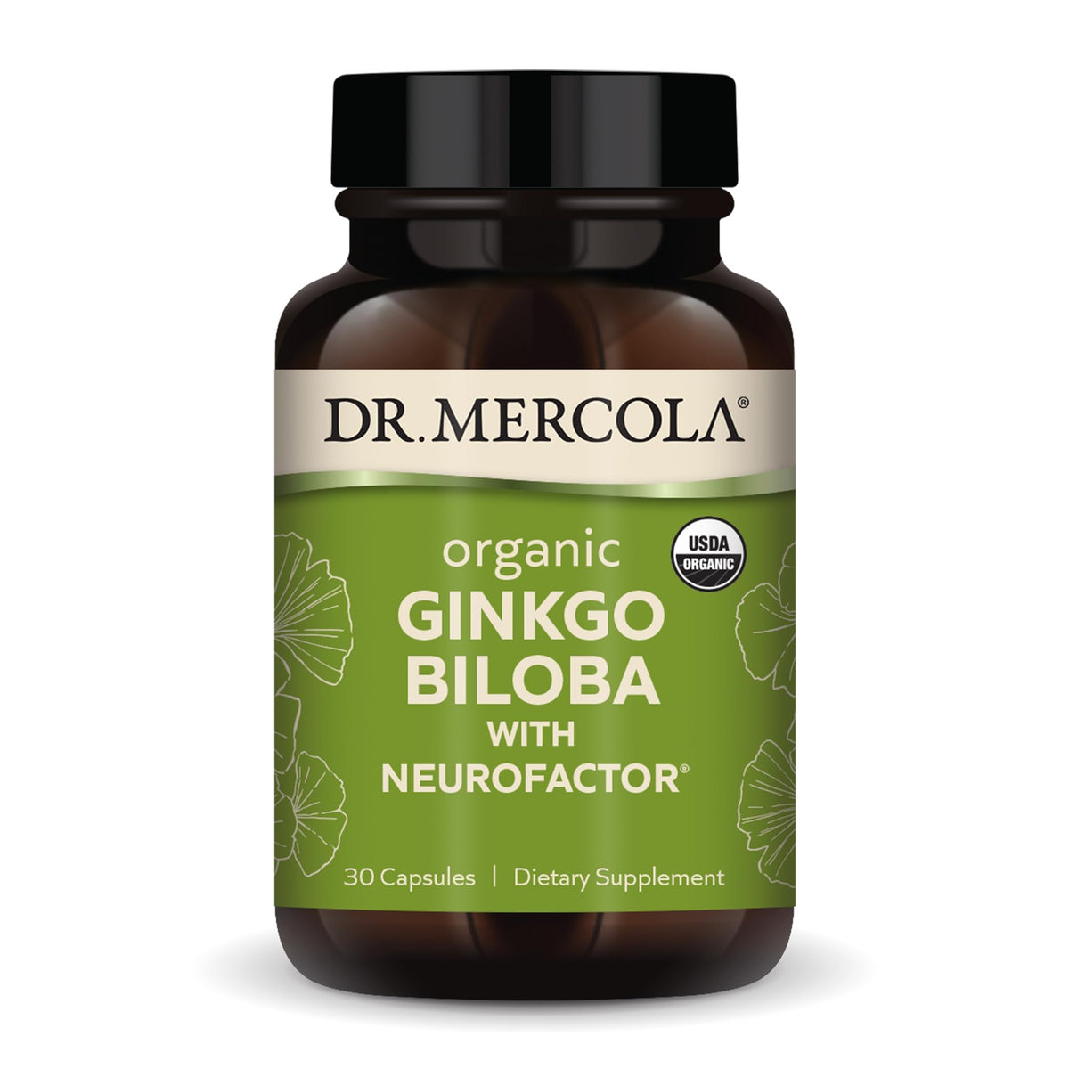 Dr. Mercola Organic Ginkgo Biloba with NeuroFactor - 30 Capsules