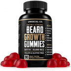 Unsocial Pomade Beard Growth Gummies with Biotin - 90 Gummies