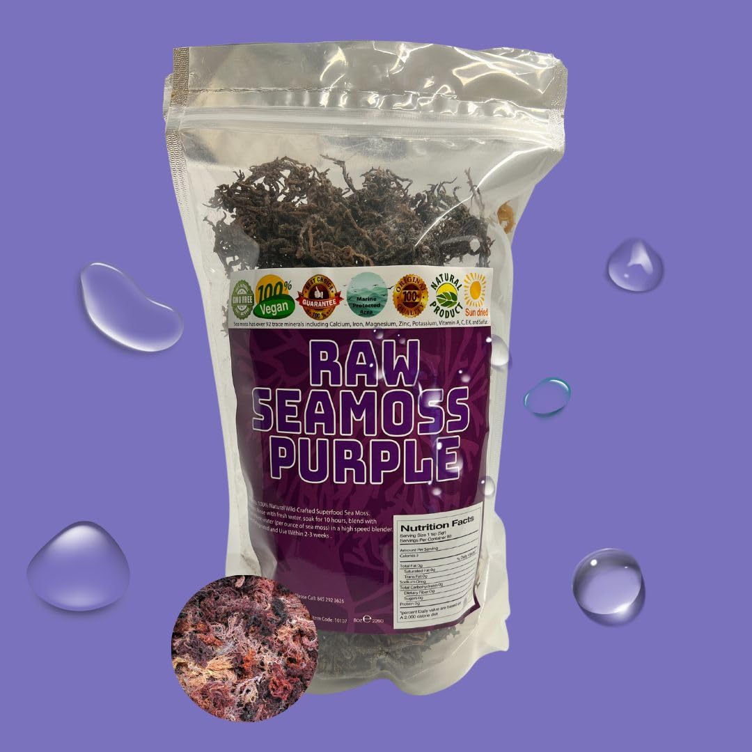 Sweet Sunnah Purple Sea Moss Wildcrafted - 8 oz - image 2