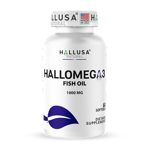 "N/A" Hallusa Natural HallOmega-3 Omega-3 Fish Oil - 60 Softgels