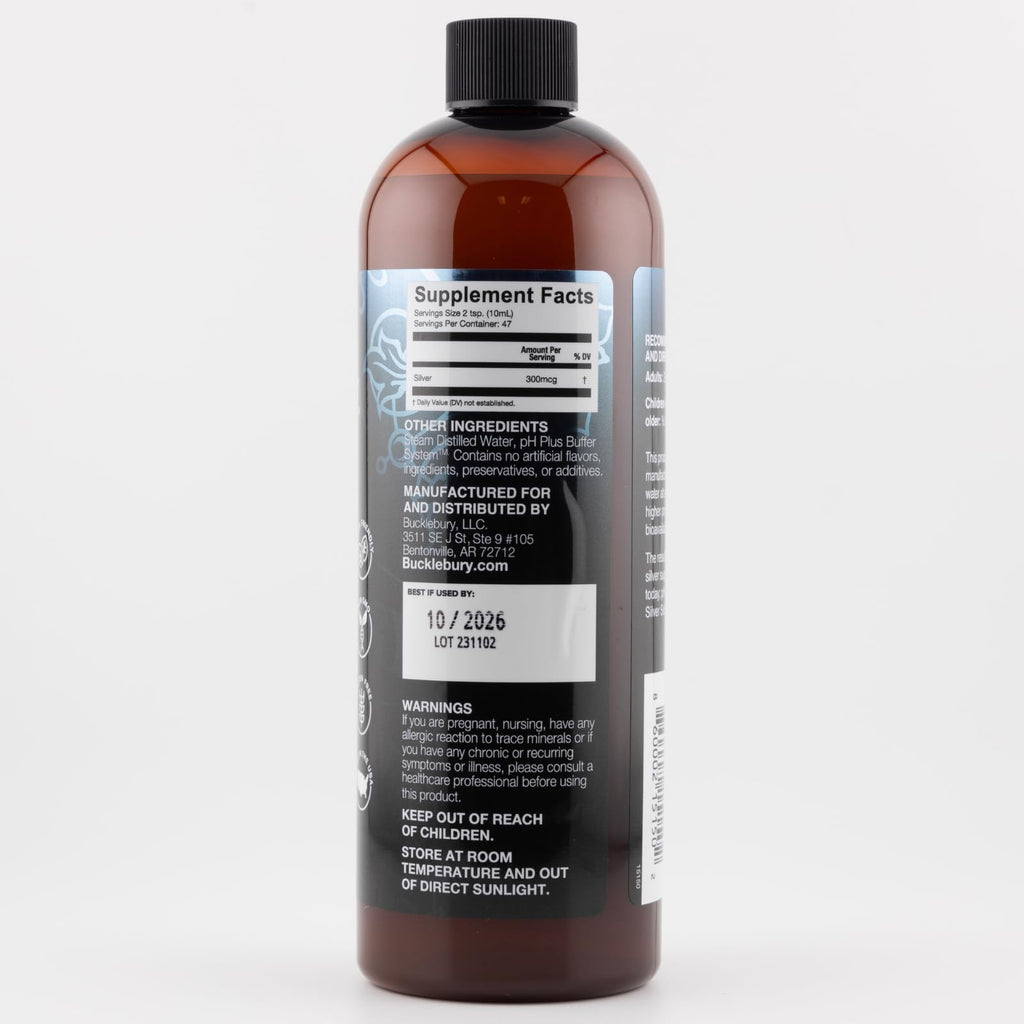 Bucklebury Silver Solution Liquid 30ppm Colloidal Silver - 16 Fl Oz - image 8
