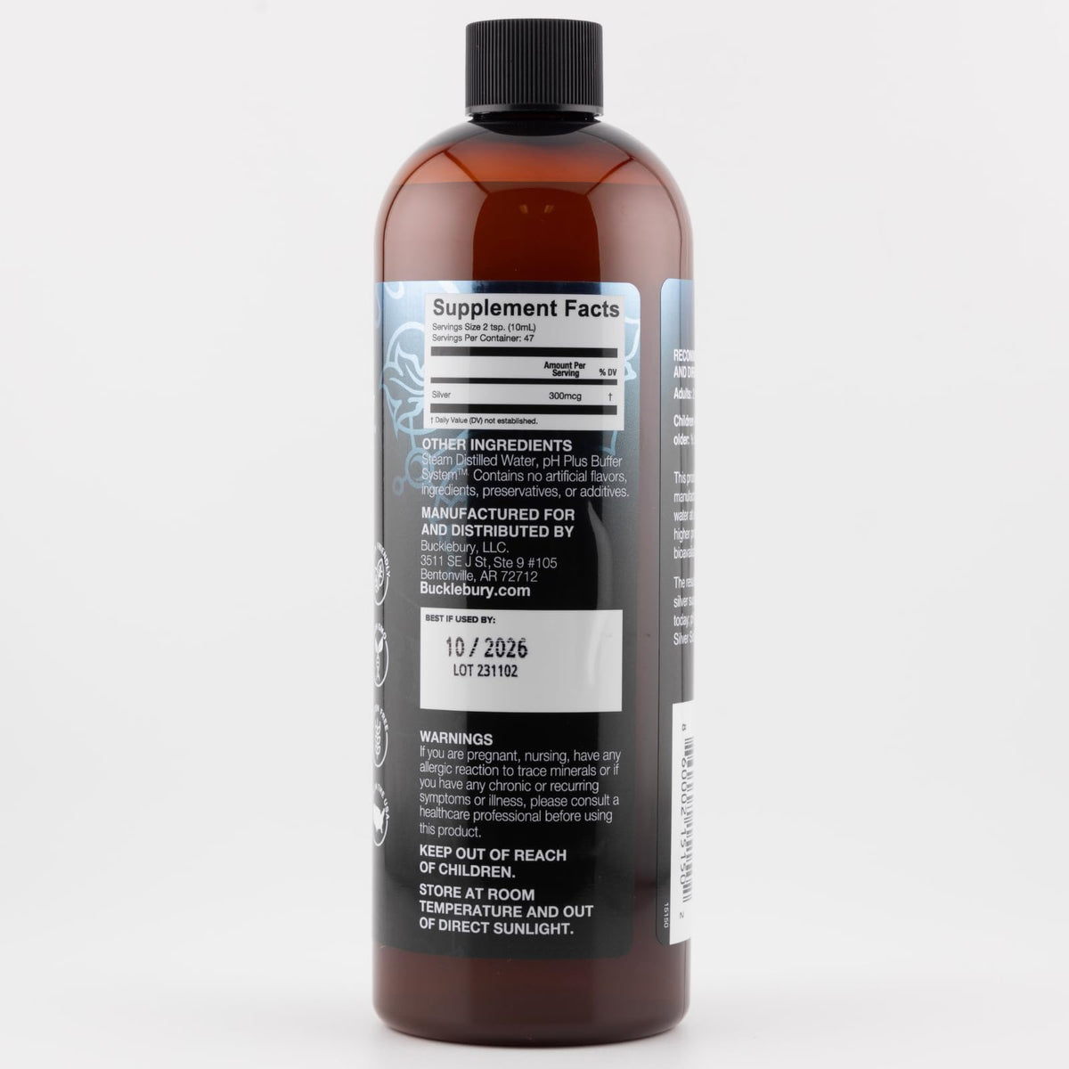 Bucklebury Silver Solution Liquid 30ppm Colloidal Silver - 16 Fl Oz - image 8