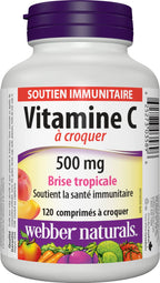 Webber Naturals Vitamin C Chewable 500 mg - 120 Tablets - image 2