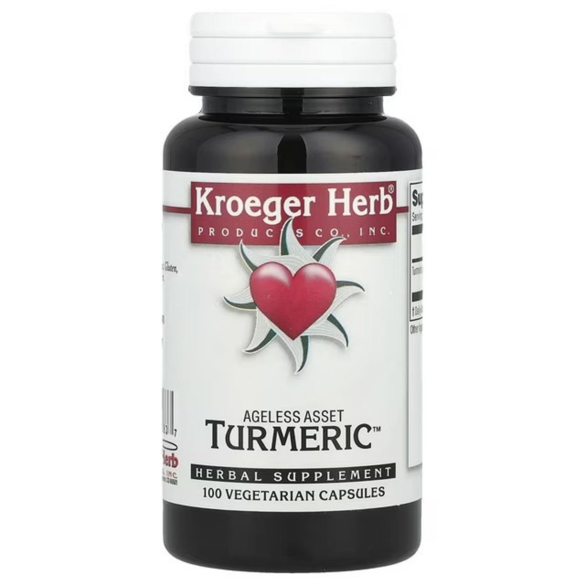 Kroeger Herb Turmeric 900 mg Joint Support - 100 Vegetarian Capsules