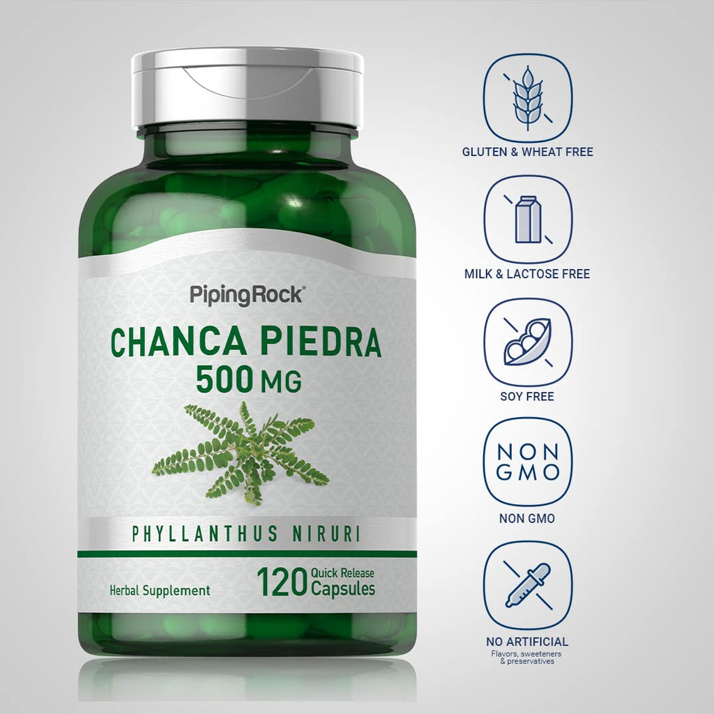 Piping Rock Chanca Piedra 500mg - 120 Capsules - image 3