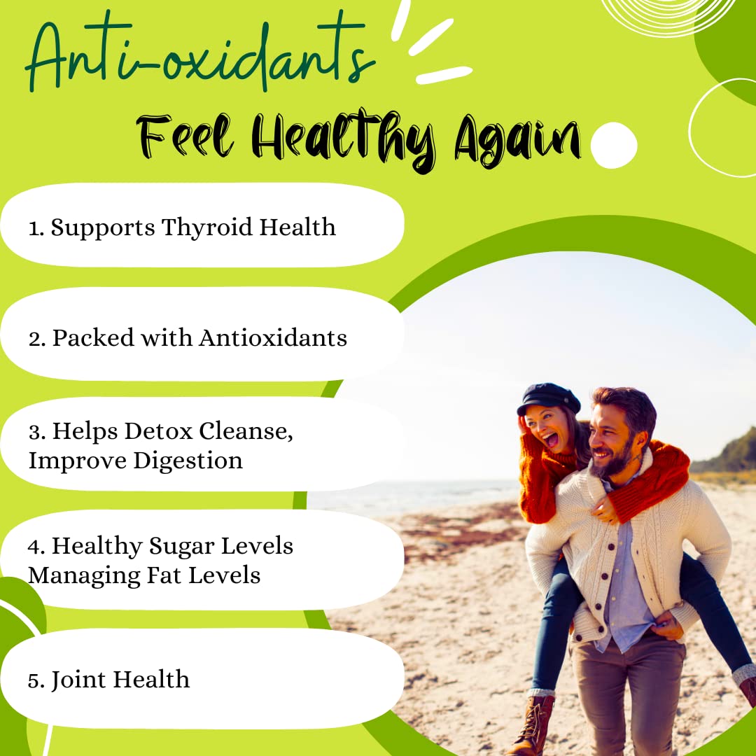 Advanced Bionetix Organic Irish Sea Moss Capsules Thyroid Support - 120 Capsules - image 2