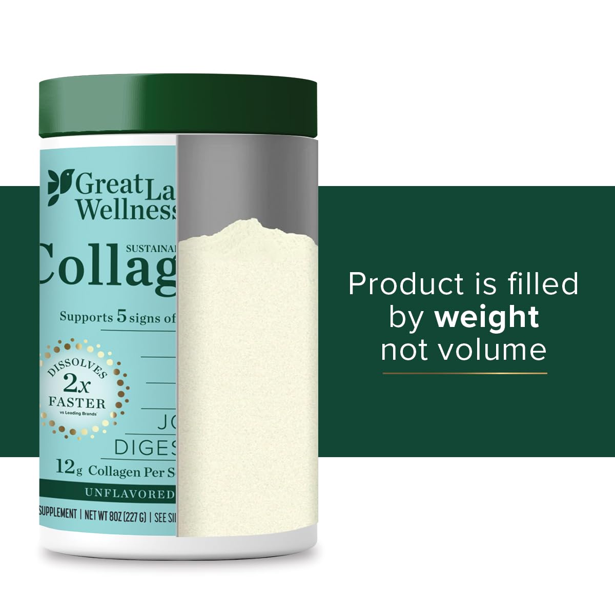 Great Lakes Wellness Sustainable Marine Collagen Peptides for Skin