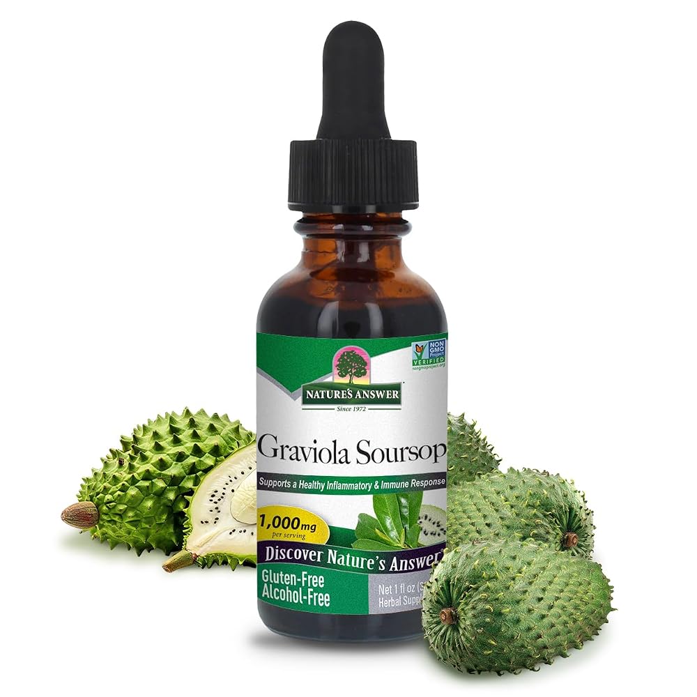 Nature's Answer Graviola Soursop Extract Alcohol Free - 1 Fl Oz