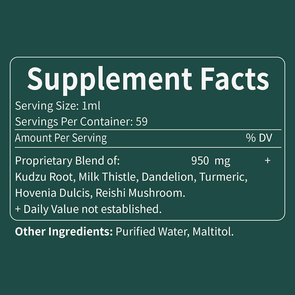 Fuenvegtal Herbal Drops Liver Support with Kudzu - 6 Fl Oz - image 8