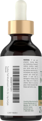 Carlyle Turkey Tail Mushroom Extract Liquid - 2 FL Oz - image 3