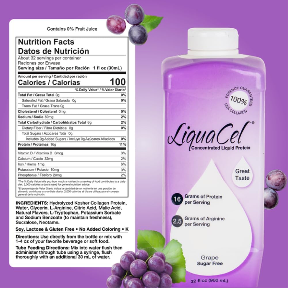 LiquaCel Concentrated Liquid Protein, Sports Recovery Formula, Parent