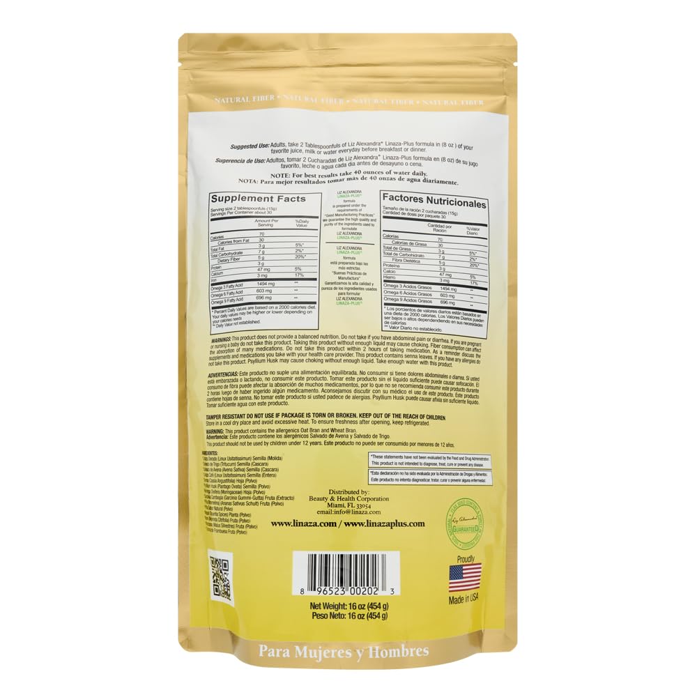 Liz Alexandra Linaza Plus Flaxseed with Pineapple & Garcinia - 16oz - image 2