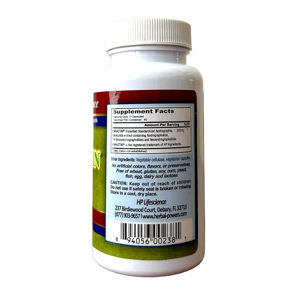 HP LIFESCIENCE ParActin Andrographis Paniculata Supplement - 90 Capsules - image 3