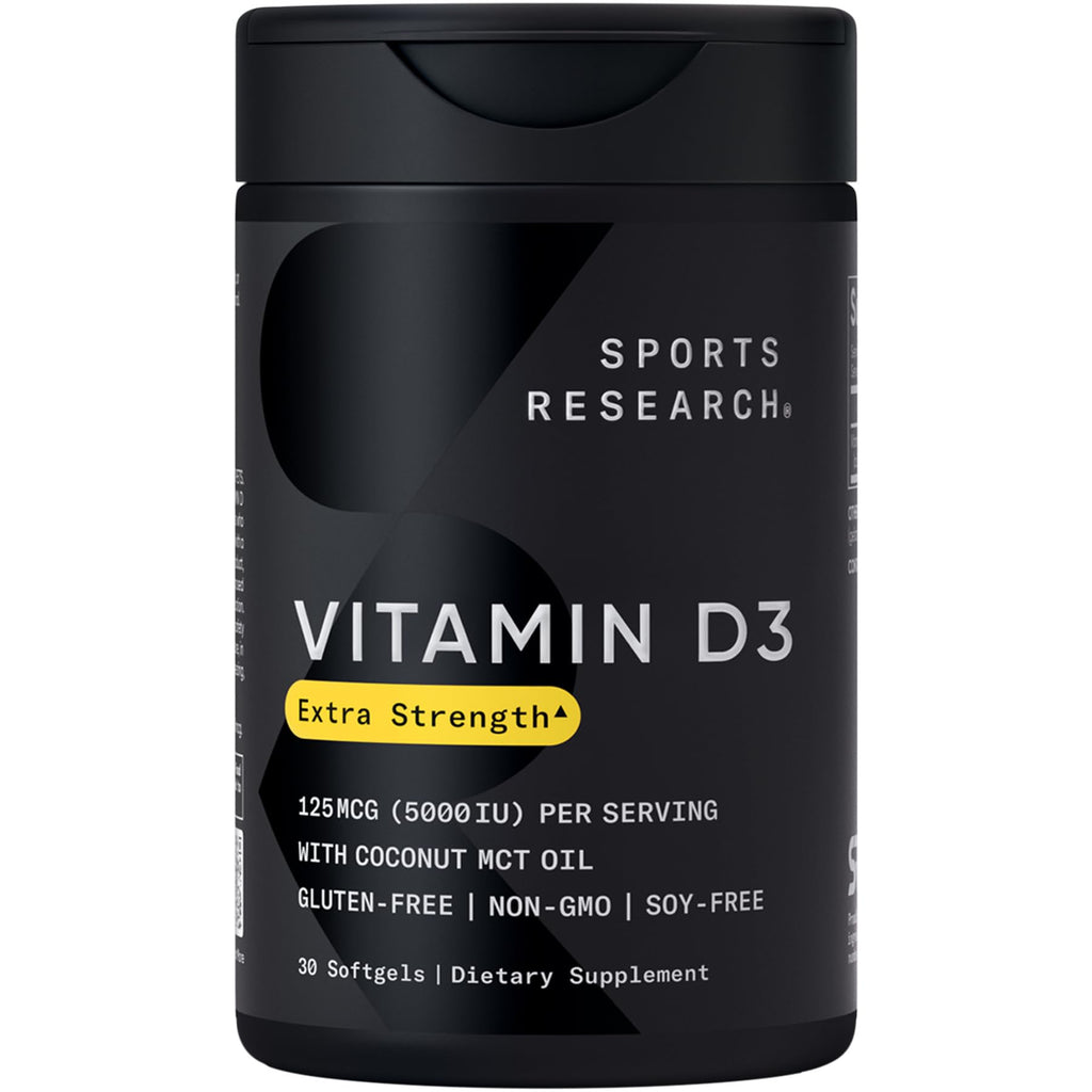 Sports Research® Vitamin D3 with Coconut MCT Oil