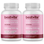 BESTVITE Acetyl L-Carnitine 500mg & Alpha Lipoic Acid - 240 Capsules