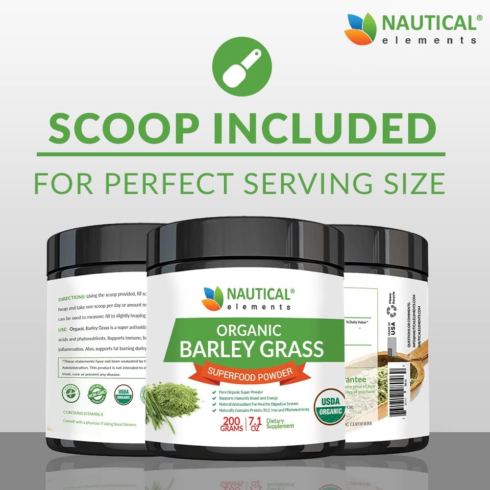 Nautical Elements Barley Grass Powder Organic - 200g - image 3