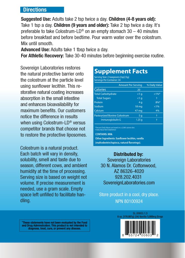 Colostrum-LD Liposomal Delivery Colostrum Powder - 34 Servings - image 2