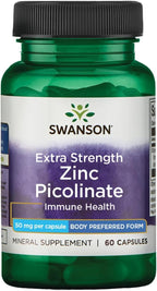 Swanson Extra Strength Zinc Picolinate 50 mg - 60 Softgels