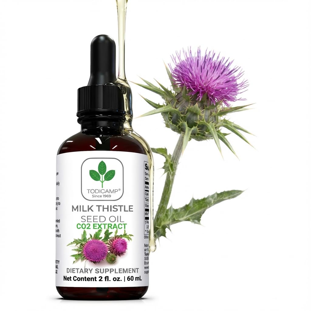 TODICAMP Milk Thistle Oil Liquid Extract - 2 fl oz