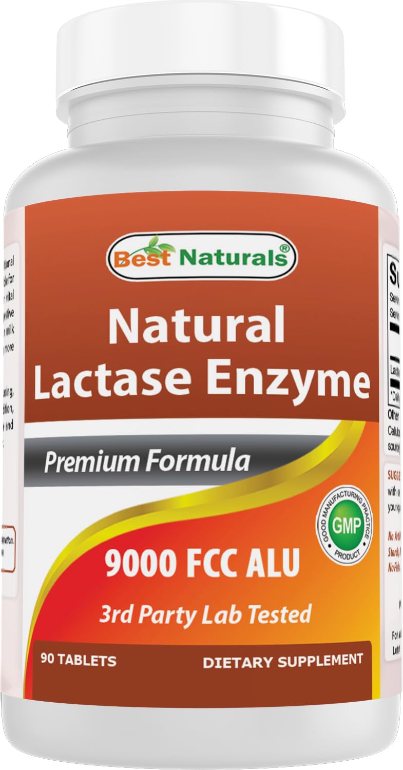 Best Naturals Lactase Enzyme 9000 FCC ALU - 90 Tablets