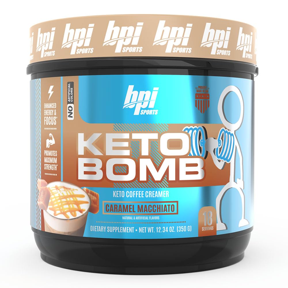 BPI Sports Keto Bomb Ketogenic Creamer for Coffee and Tea