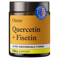 OMRE Quercetin and Fisetin Supplement for Aging Support - 60 Capsules