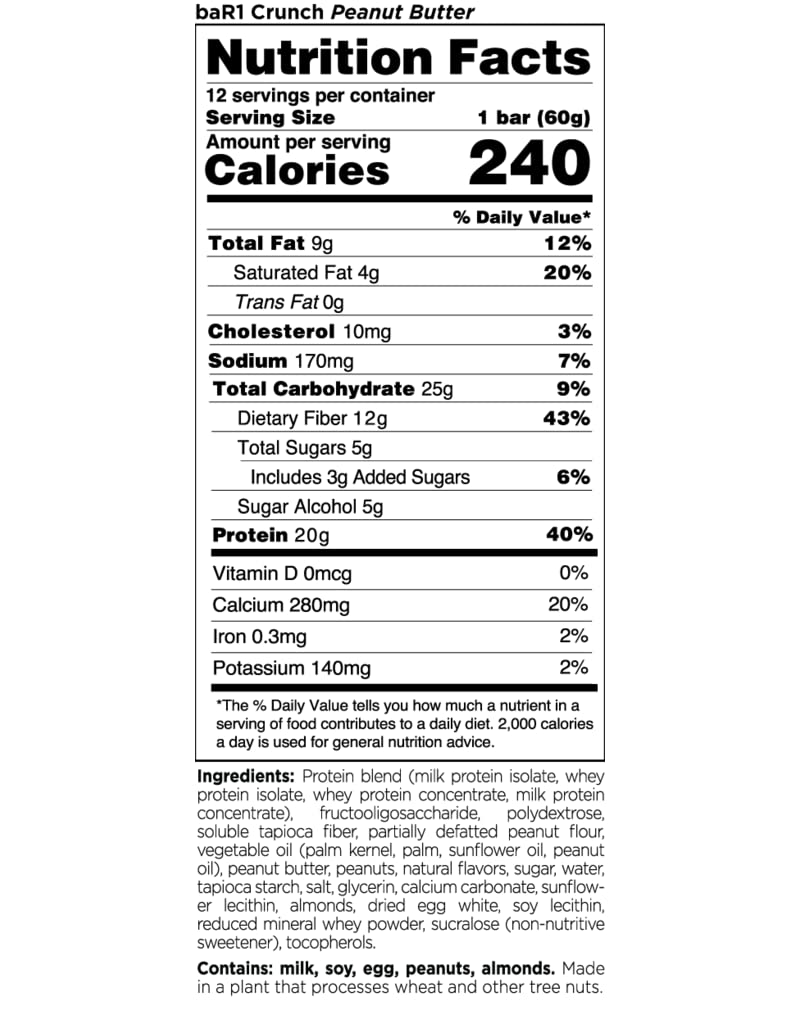 Generic Rule One BAR1 Crunch Protein Bar Fudge Brownie - 12 Bars - image 4