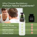 BUCKLEBURY Saw Palmetto 9-in-1 Gummies for Prostate Support - 60 Gummies - image 4