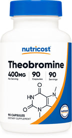 Nutricost Theobromine 400mg - 90 Vegetarian Capsules