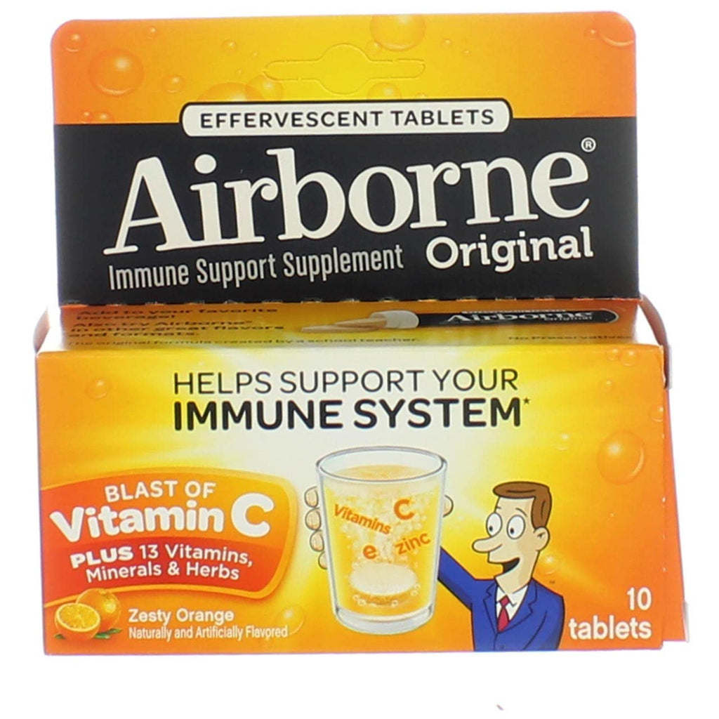 Airborne On-The-Go Packs Immune Support Powder Zesty Orange - 10 Count - image 4
