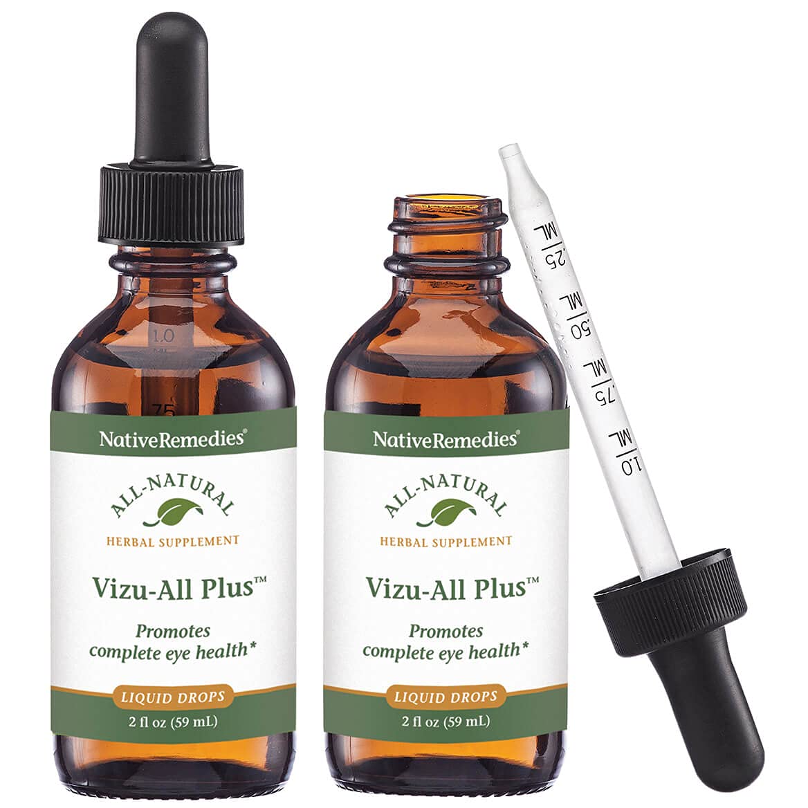 Fox Valley Traders Native Remedies Vizu-All Plus Eye Health Support - 2 Pack