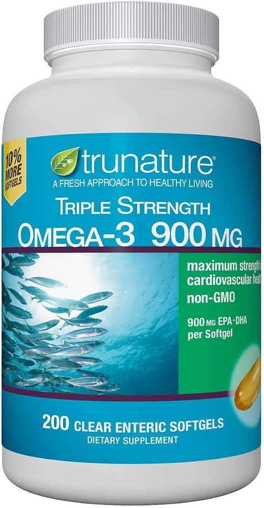 Generic Triple Strength Omega-3 900 mg Fish Oil - 200 Softgels