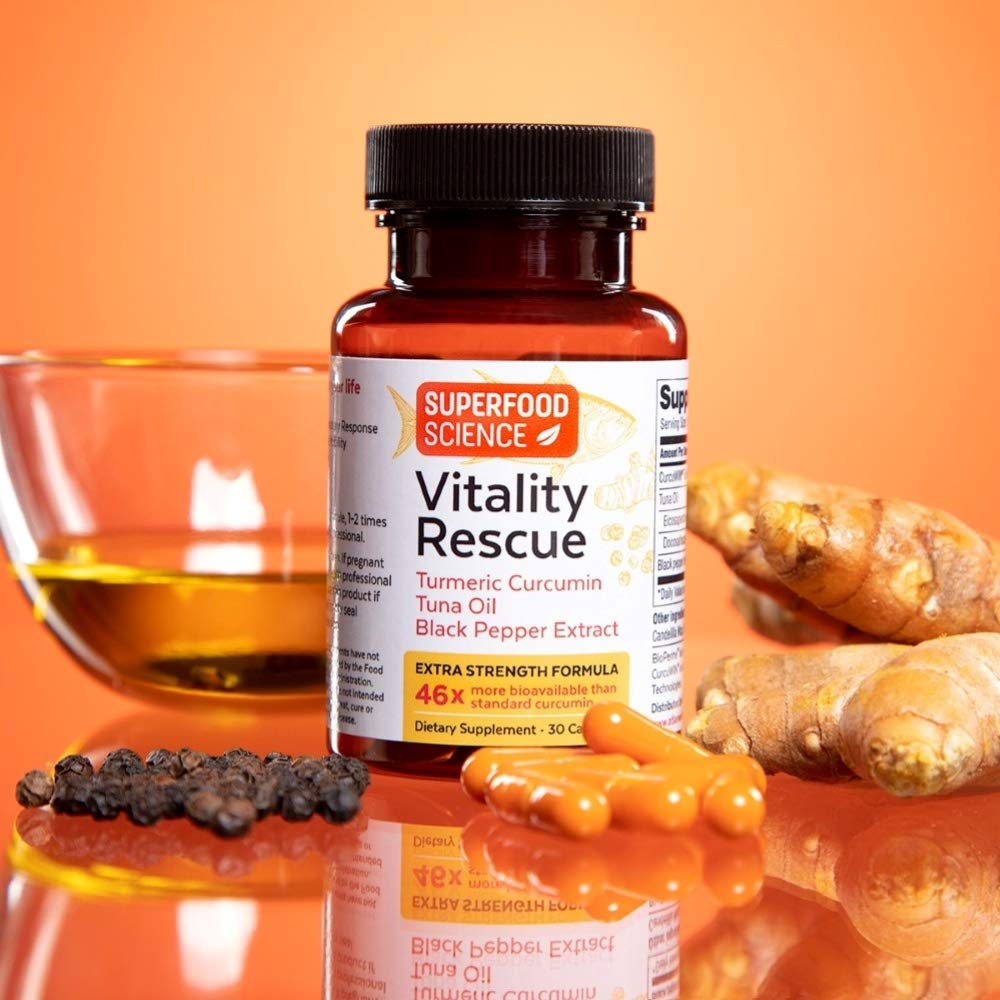 Superfood Science Vitality Rescue Omega-3 with Turmeric Curcumin - 30 Capsules - image 6