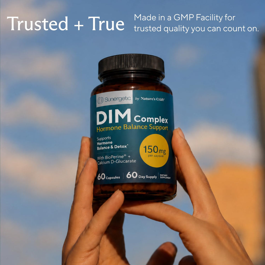 Sunergetic Premium DIM Supplement 150mg - 60 Vegetarian Capsules - image 8