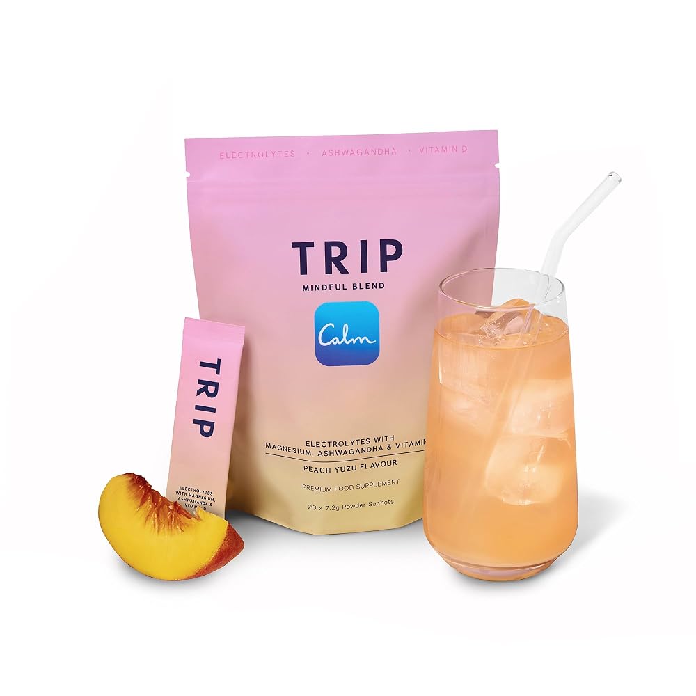 TRIP Electrolyte Powder Packets. Peach Yuzu Daily Hydration